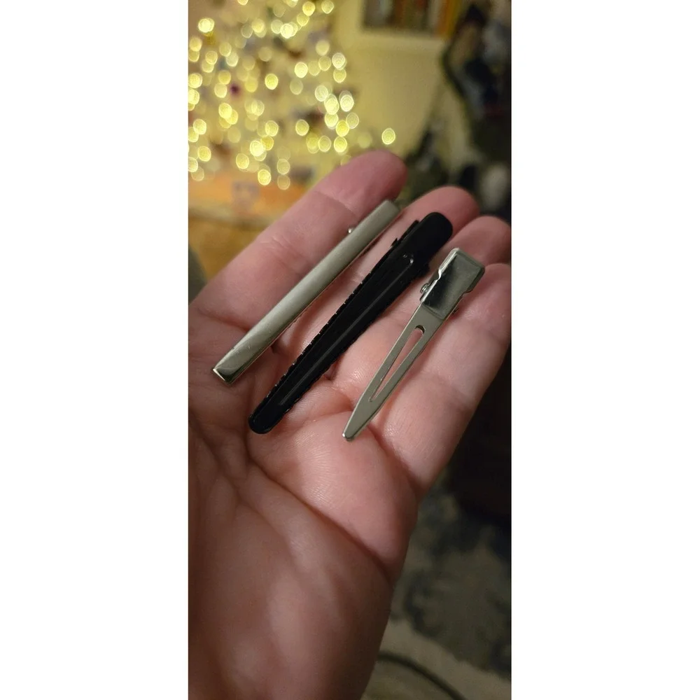 Silver Hair Clips Lot of Approx 20